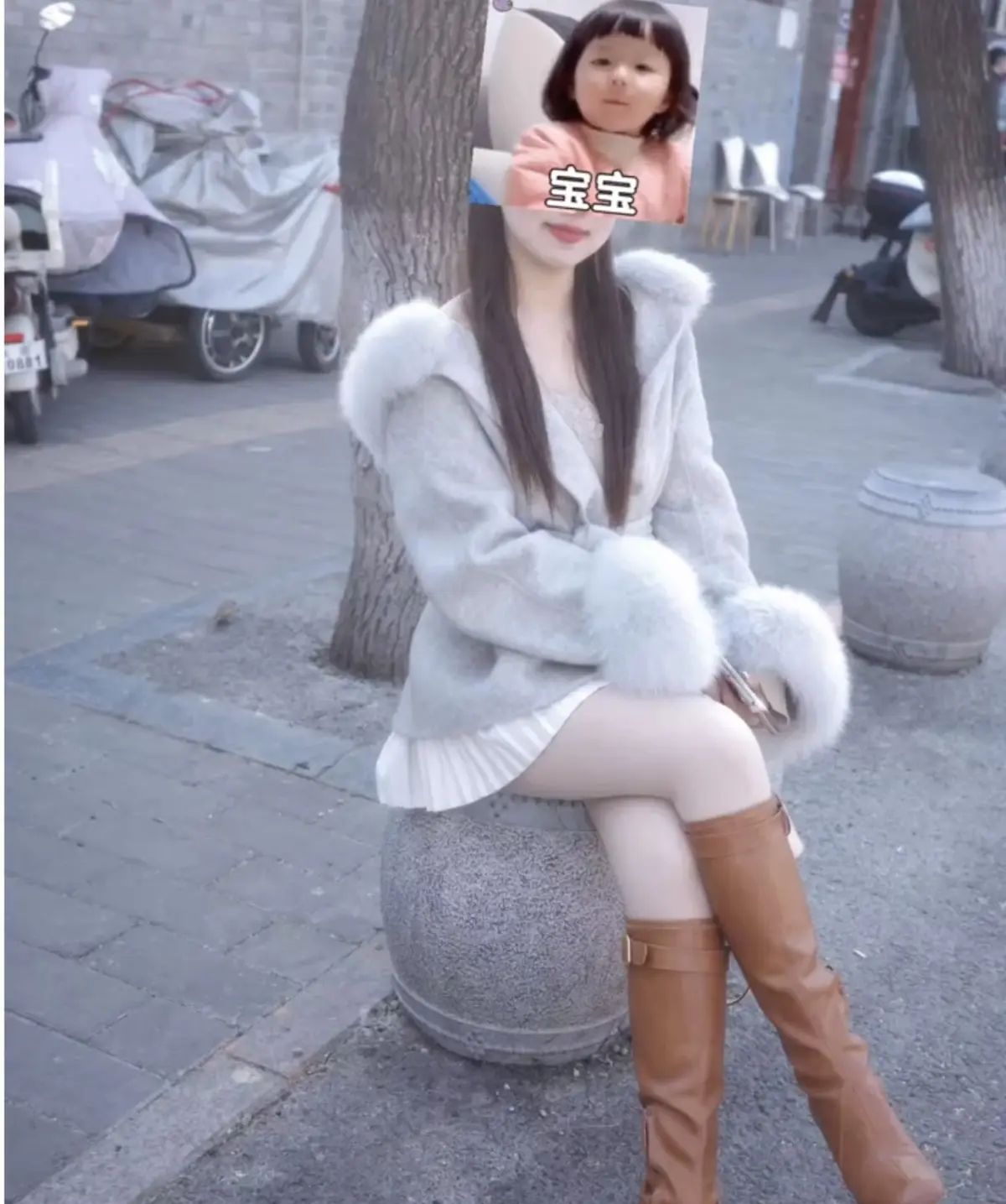 领略妩媚婷儿户外风采